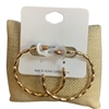 TE11874 BUBBLE HOOP EARRINGS