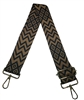 TG10222BRBK    BLACK BROWN ADJUSTABLE  BAG STRAP