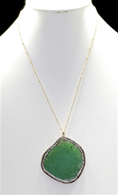 TN0318 SEMI PRECIOUS STONE NECKLACE