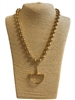TN6039 BEADED U PENDANT 18" LONG NECKLACE