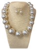 TNE1405 CHUNKY PEARL SET  NECKLACE