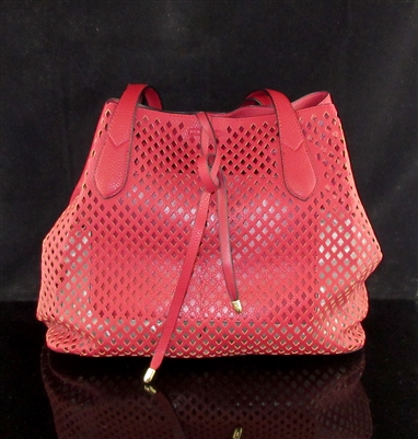 TTE03 PATTERN SOLID RED SET OF 2 TOTE BAG