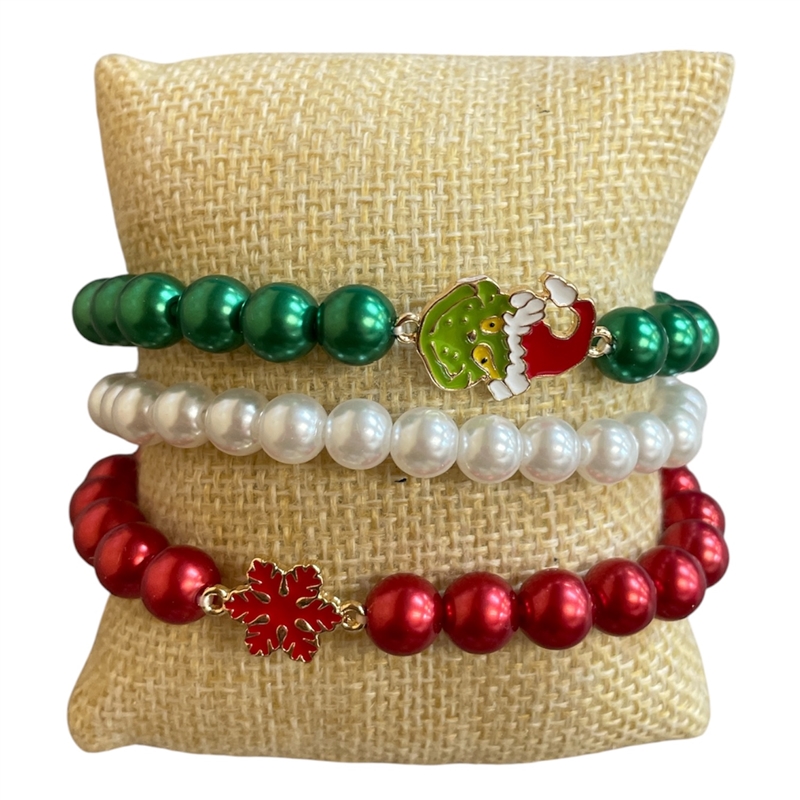 VB0750 CHRISTMAS 3 PC SET BRACELET