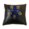 VBH0071R ROYAL BLUE FLOWER PIN BROOCH