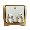 VE1020 OVAL HAMMERED EARRINGS