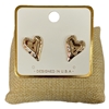 VE1339  SMALL HEART STUD EARRINGS