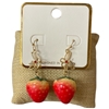 VE1509   STRAWBERRY  EARRINGS
