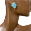 VE3000 SMALL  FOUR LEAF STUD  EARRINGS