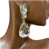 VE3758 TEARDROP CRYSTAL EARRINGS