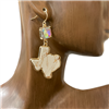 VE3922 TEXAS NATURAL STONE EARRINGS