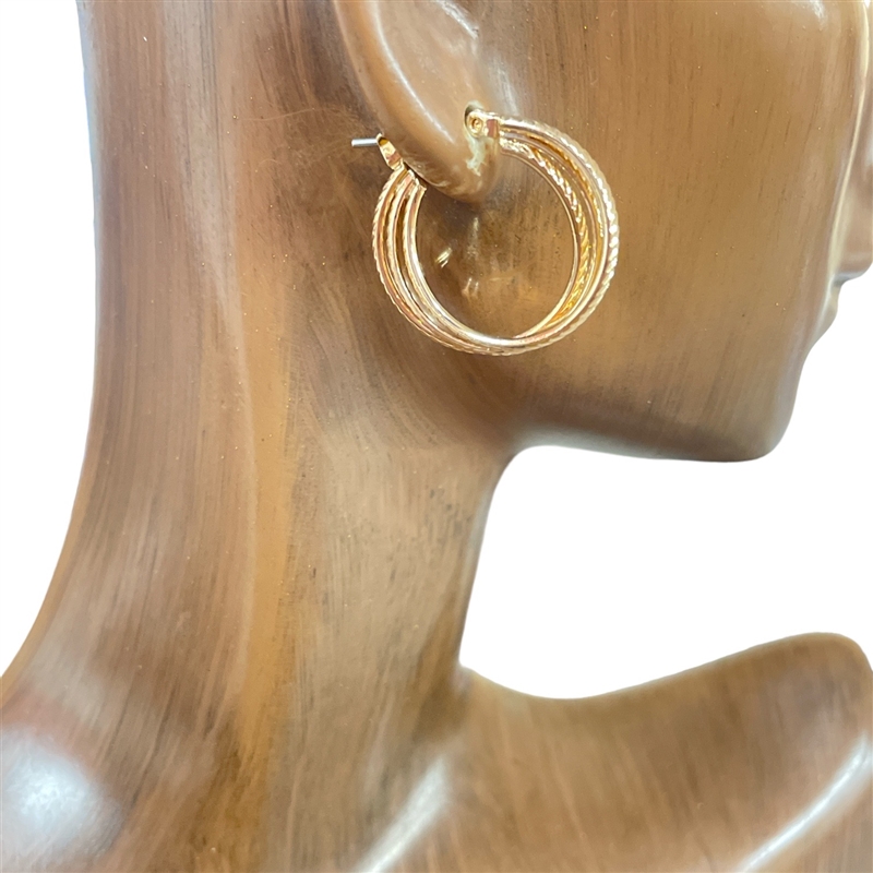 VE3975 MULTI LAYERED SMALL  HOOP