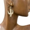 VE4057 NATURAL STONE SMALL CACTUS EARRINGS