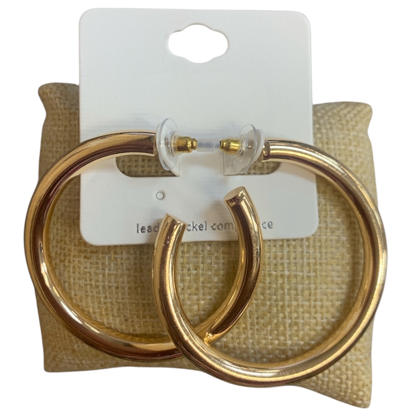 VE4538 MEDIUM OPEN HOOP EARRINGS