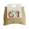 VE4673 SMALL JIGSAW EARRINGS