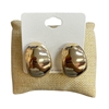 VE4725 GOLD PLAIN CHUNKY STUD EARRINGS