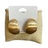 VE4726 MATTE PLAIN CHUNKY STUD EARRINGS