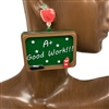 VER1188  AT GOOD WORK ACRYLIC EARRINGS