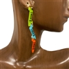 VER1190 CRAYON DANGLE ACRYLIC EARRINGS