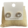 VER2110-1 CLEAR CRYSTAL STUD EARRINGS