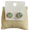 VER2110-4 MINT AB CRYSTAL STUD EARRINGS