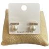 VER2249 RHINESTONE & PEARL STUD EARRINGS
