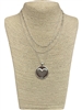 VN1013  HEART DOUBLE SHORT NECKLACE