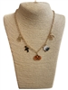 VNE2109  PUMPKIN  CHARMS NECKLACE