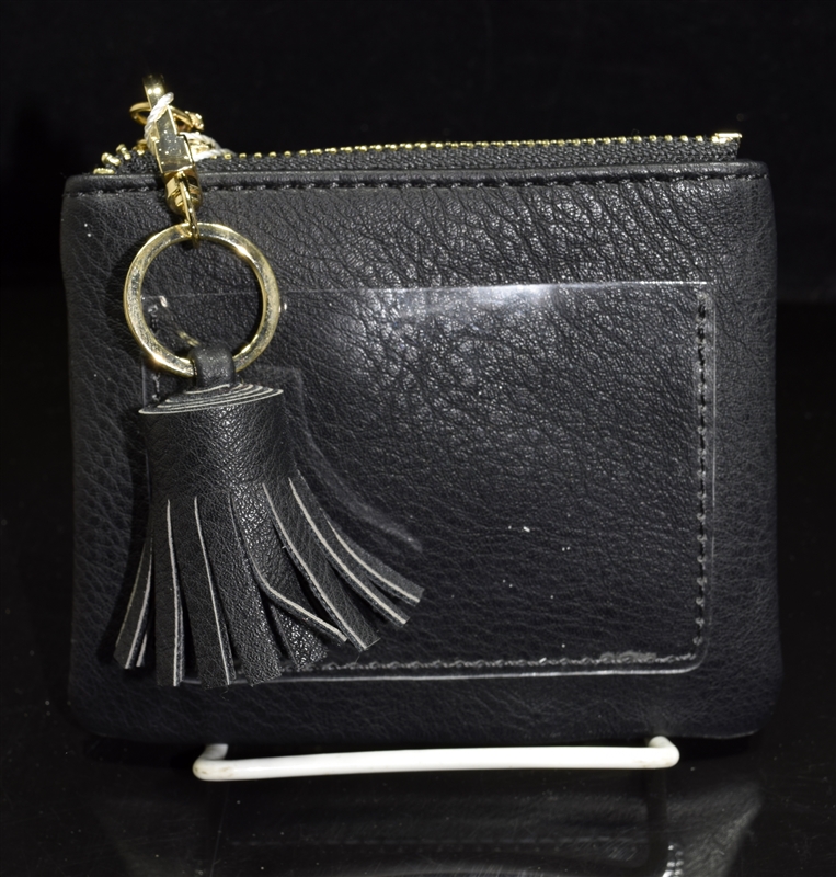 WL1890 SMALL LEATHER TASSEL WALLET