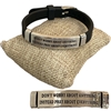WR003  ''DON`T WORRY ABOUT ANYTHING  '' STAINLESS  STEEL BAR BRACELET