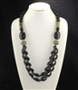 XN-1063 TWO LAYER ACRYLIC CHAIN LINKS NECKLACE