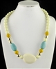 XN-1088 BEADED ACRYLIC NECKLACE