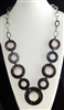 XN-1106 CHAIN LINK ACRYLIC NECKLACE