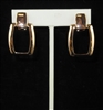 YE10021 ROSE GOLD SQUARE CLIP-ON EARRINGS