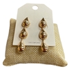 YE2272 TWO TONE DROPS EARRINGS