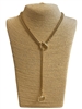 YMN8251 PLAIN U LINK SLIDABLE PENDANT LONG NECKLACE