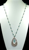 ZN41128 BEADED CROSS NECKLACE