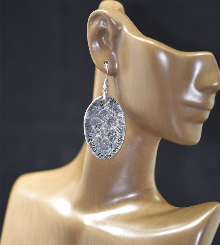 ZQE1923 ANTIQUE HAMMERED POST EARRINGS