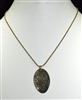 ZQN2809 "BLESSED" HAMMERED SPOON NECKLACE