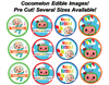 Cocomelon Edible Cupcake Cookie Images Toppers, Pre Cut Cocomelon Edible Images