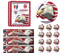 Eagle Scout Ceremony Court of Honor Be Prepared Edible Cake Topper Frosting Sheet - All Sizes!