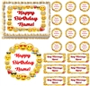 Emojis Border Emoticons Edible Cake Topper Image Cake Decoration Emoji Faces