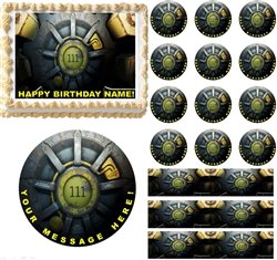 Fallout 4 Vault Gaming Edible Cake Topper Image Frosting Sheet - All Sizes!
