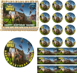 Fortnite Edible Cake Topper Image Cupcakes Cake Topper Fortnite Battle Royale