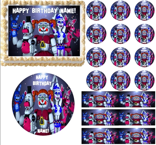 Five Nights at Freddy's 3 Edible Cake Image Cake Topper
