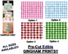 Gingham Checkered Pattern EDIBLE Cake Topper Image Cupcakes Frosting Sheet