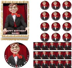 GOOSEBUMPS SLAPPY Dummy Doll Edible Cake Topper Image Frosting Sheet Cake Decoration Goosebumps