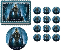 Halo 4 Master Chief Edible Cake Topper Frosting Sheet - All Sizes!