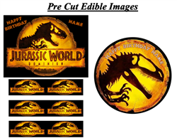 Jurassic World Dominion Dinosaur Edible Cake Topper Image Cupcakes