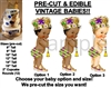 PRE-CUT Mardi Gras Diaper Little Prince EDIBLE Cake Topper Image Cupcakes Prince