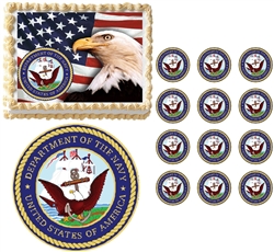 United States NAVY Seal Military Edible Cake Topper Image Frosting Sheet - All Sizes!